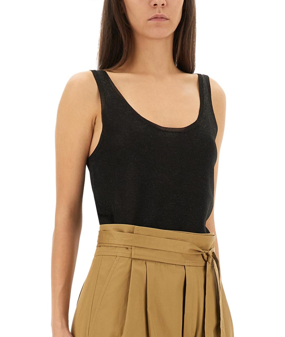 SAINT LAURENT Черная вискозная блузы, фото 5