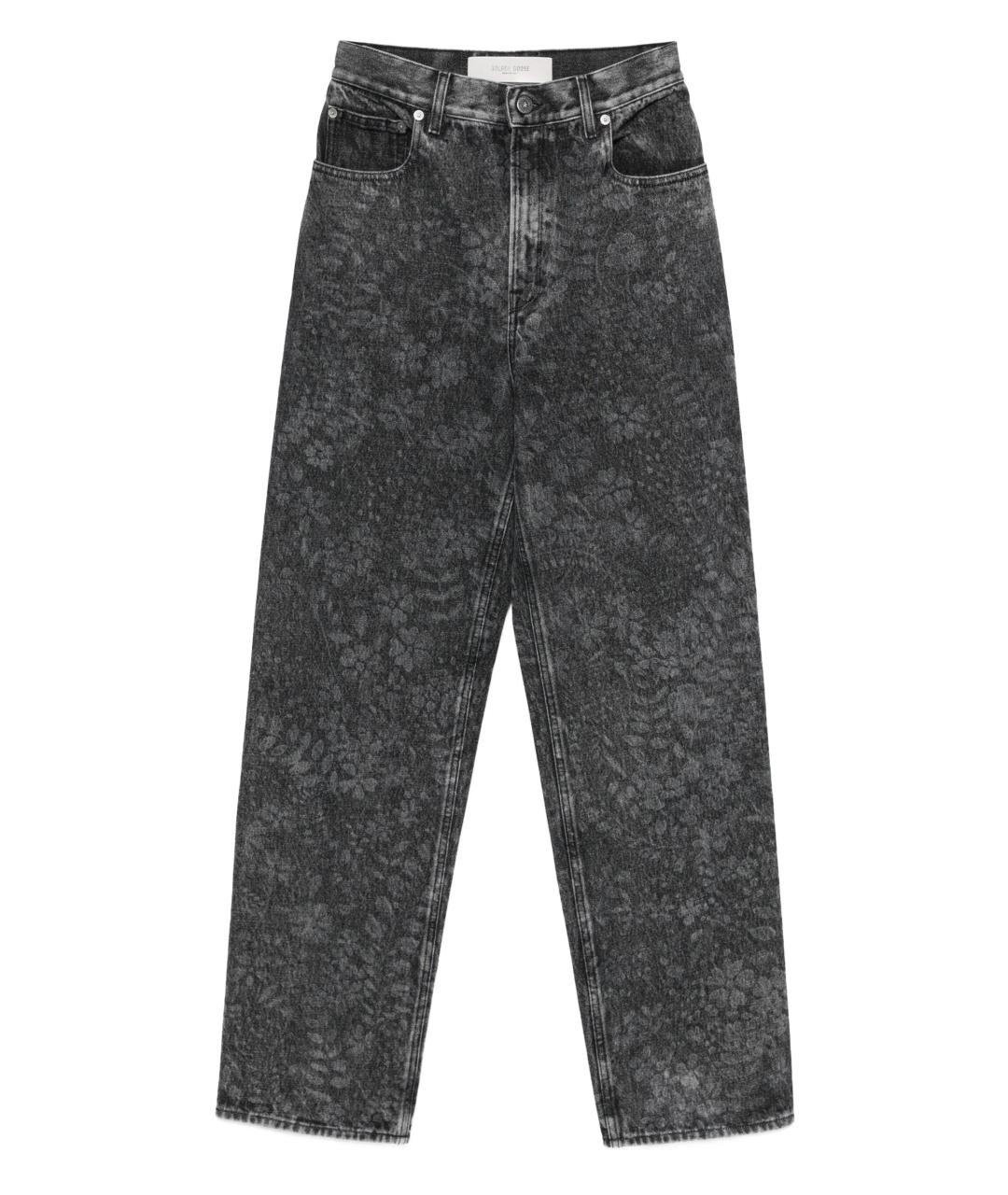GOLDEN GOOSE DELUXE BRAND Черные хлопковые прямые джинсы, фото 1