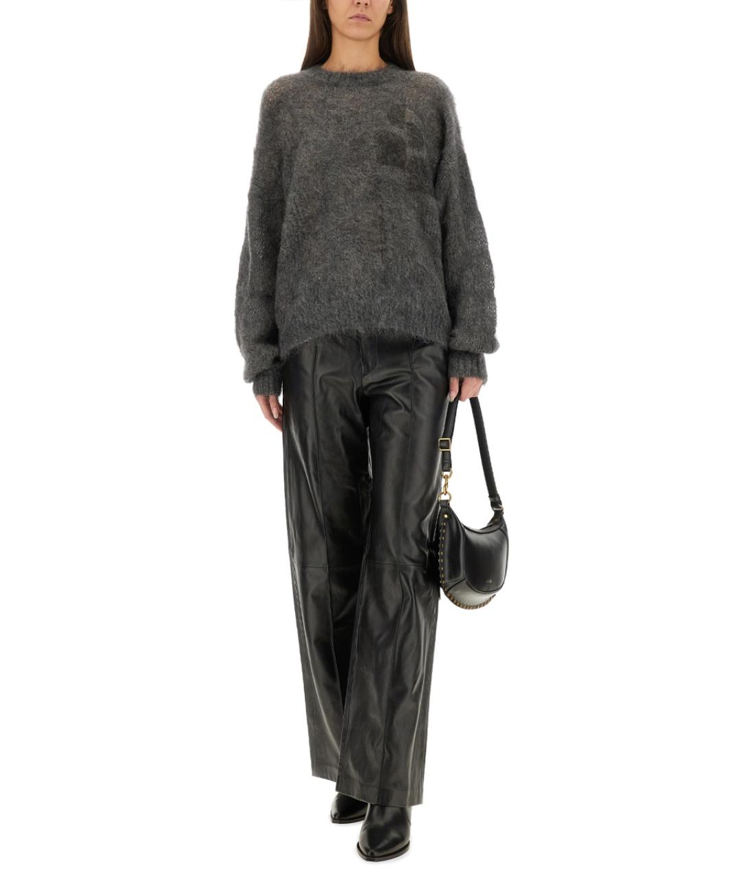 ISABEL MARANT Антрацитовый шерстяной джемпер / свитер, фото 2