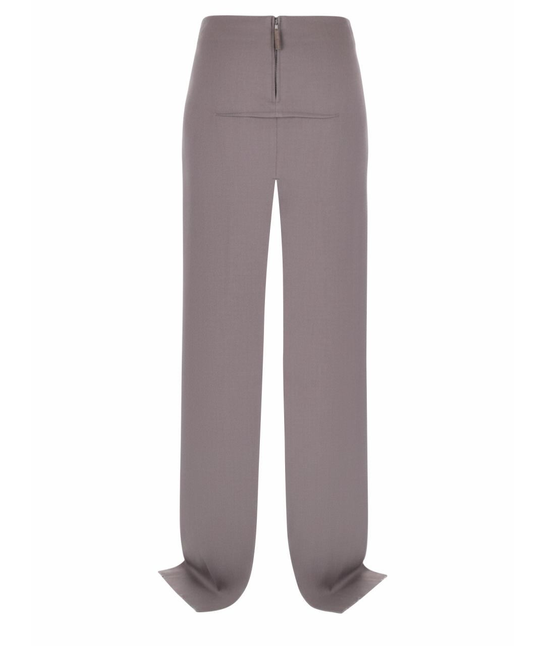 RICK OWENS Серая шерстяная юбка миди, фото 1