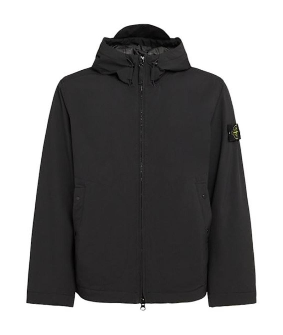 STONE ISLAND Черная полиэстеровая куртка, фото 1