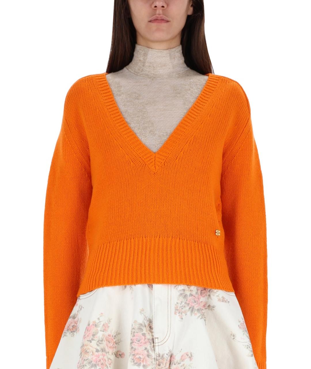 GANNI Оранжевый кашемировый джемпер / свитер, фото 2