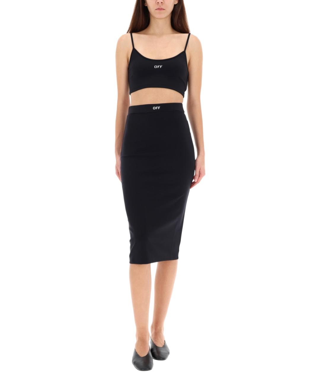 OFF-WHITE Черная полиамидовая блузы, фото 3