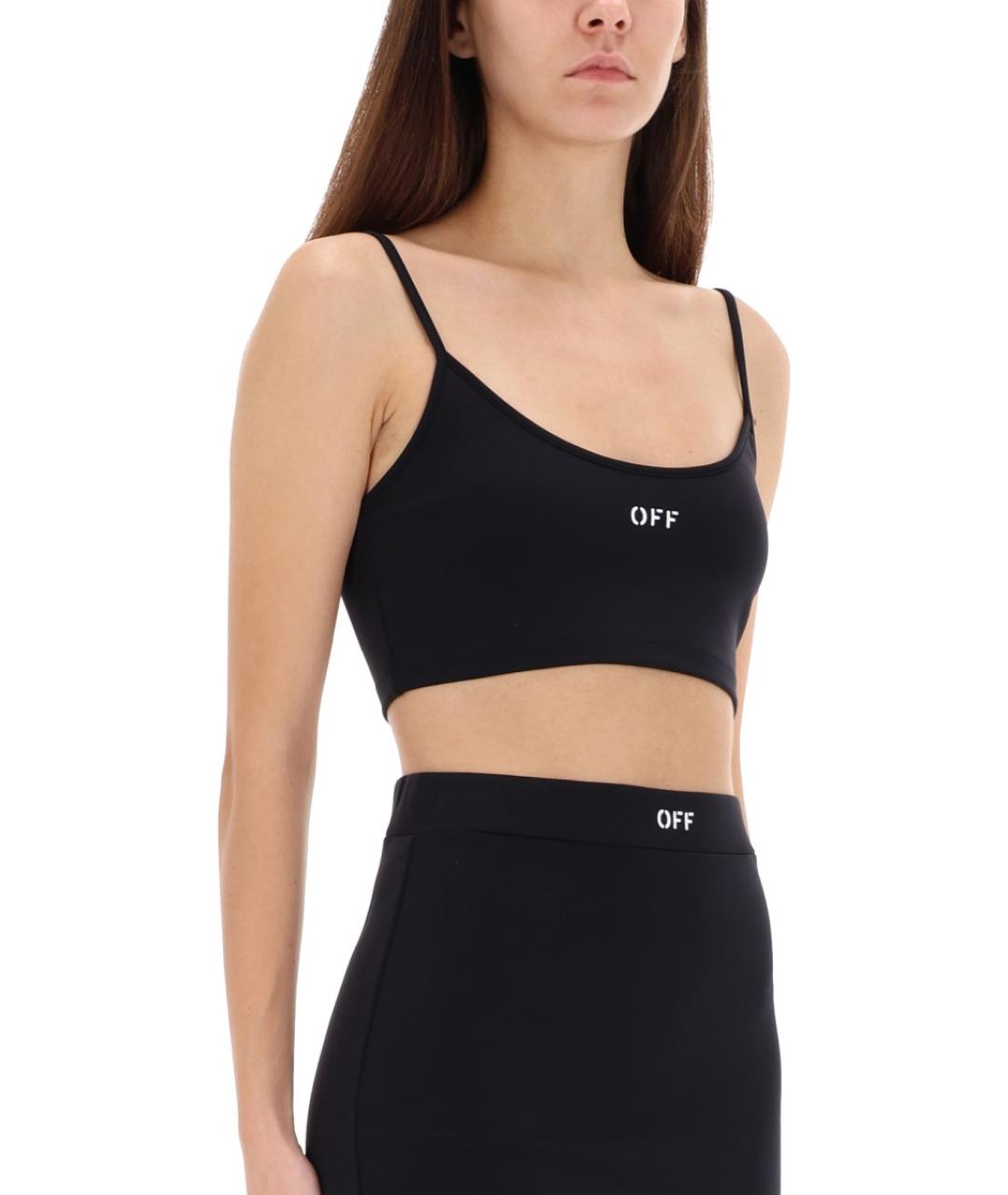 OFF-WHITE Черная полиамидовая блузы, фото 5