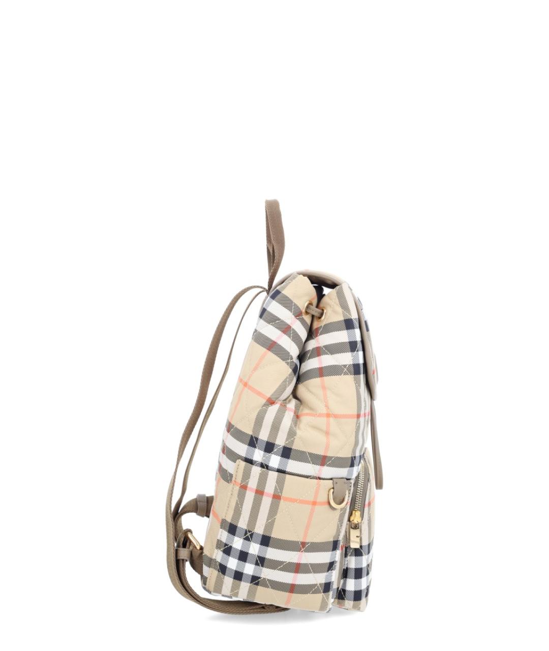 BURBERRY Бежевый синтетический рюкзак, фото 3