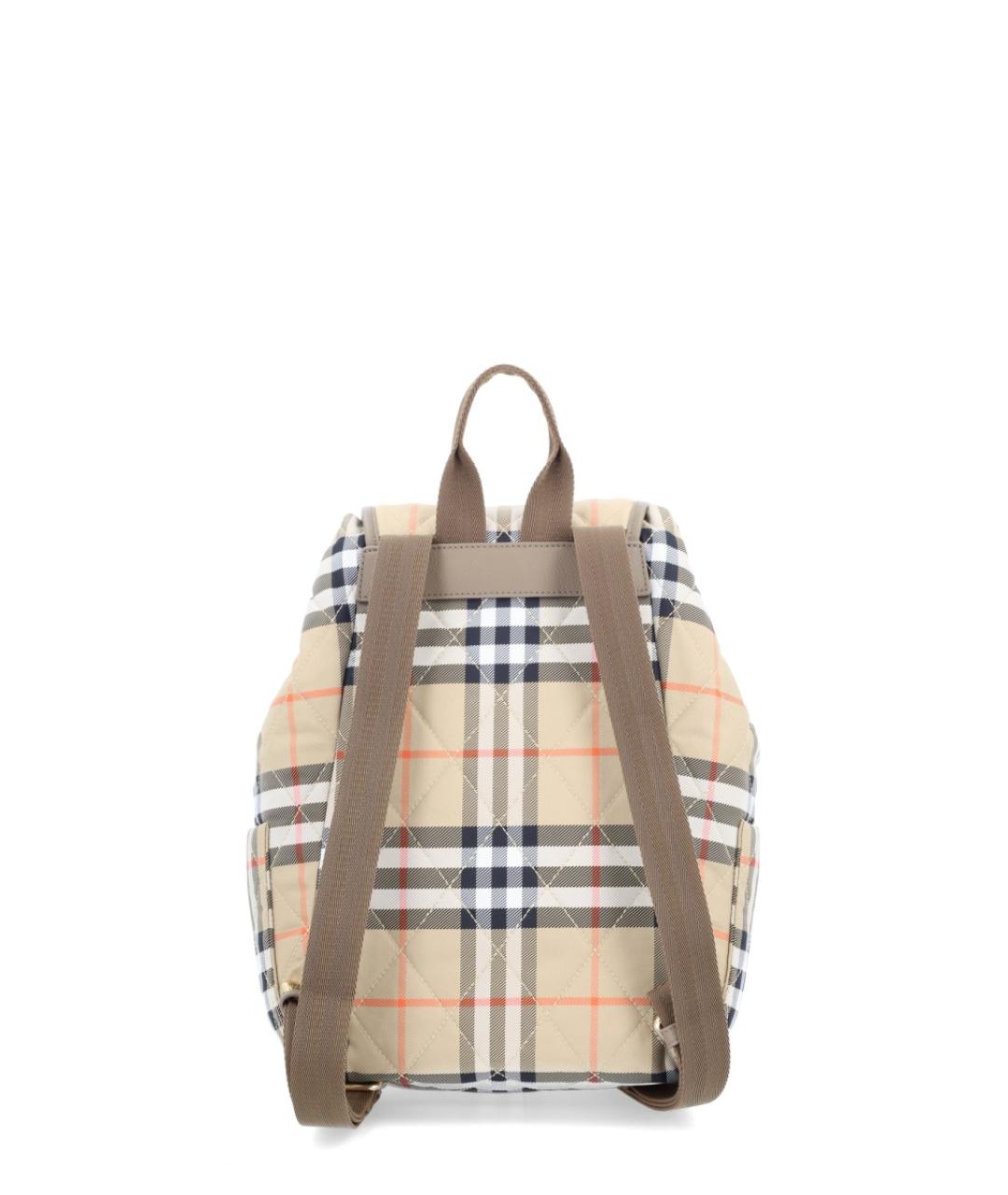 BURBERRY Бежевый синтетический рюкзак, фото 4