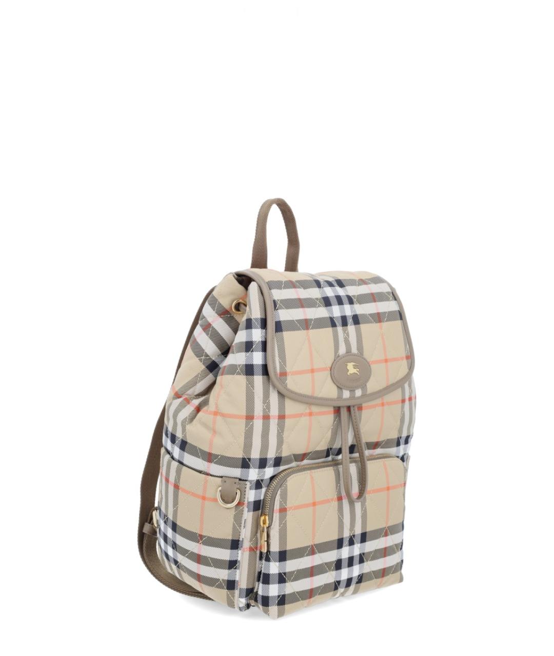 BURBERRY Бежевый синтетический рюкзак, фото 2