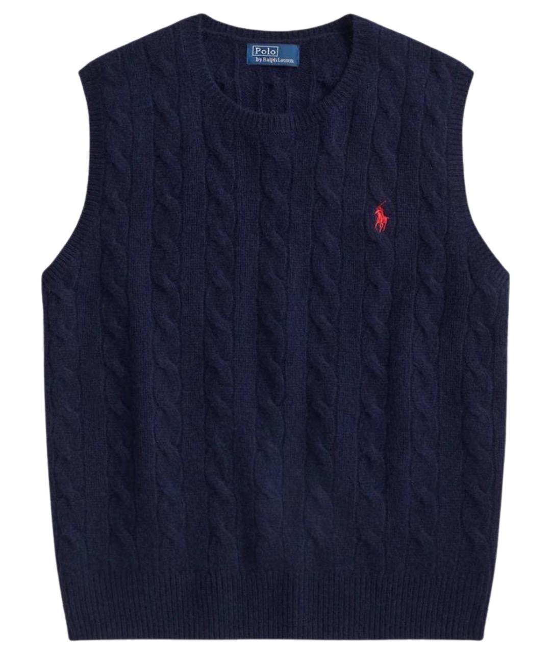 POLO RALPH LAUREN Синий шерстяной джемпер / свитер, фото 1