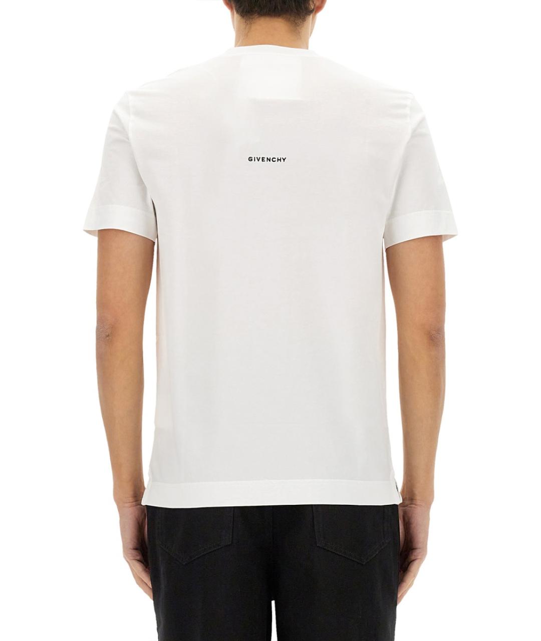 GIVENCHY Белая хлопковая футболка, фото 4