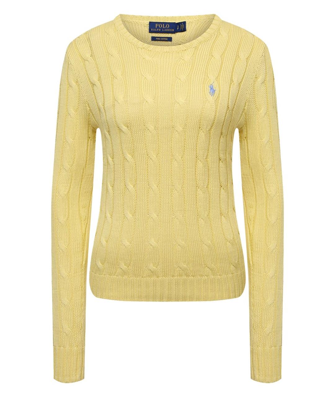 POLO RALPH LAUREN Желтый шерстяной джемпер / свитер, фото 1