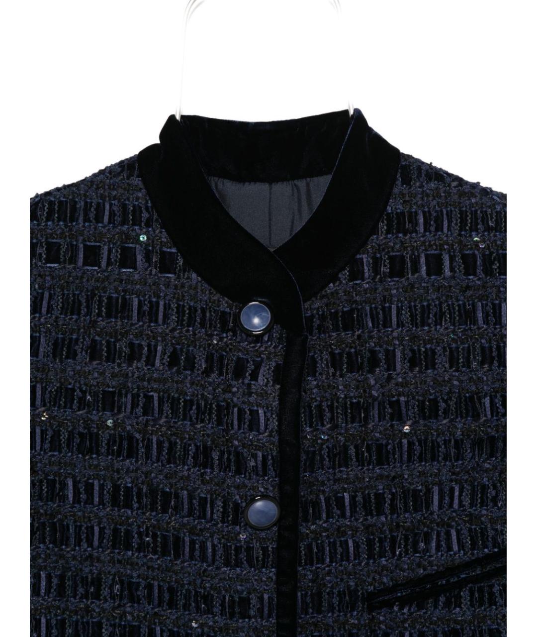 EMPORIO ARMANI Синяя полиэстеровая куртка, фото 2