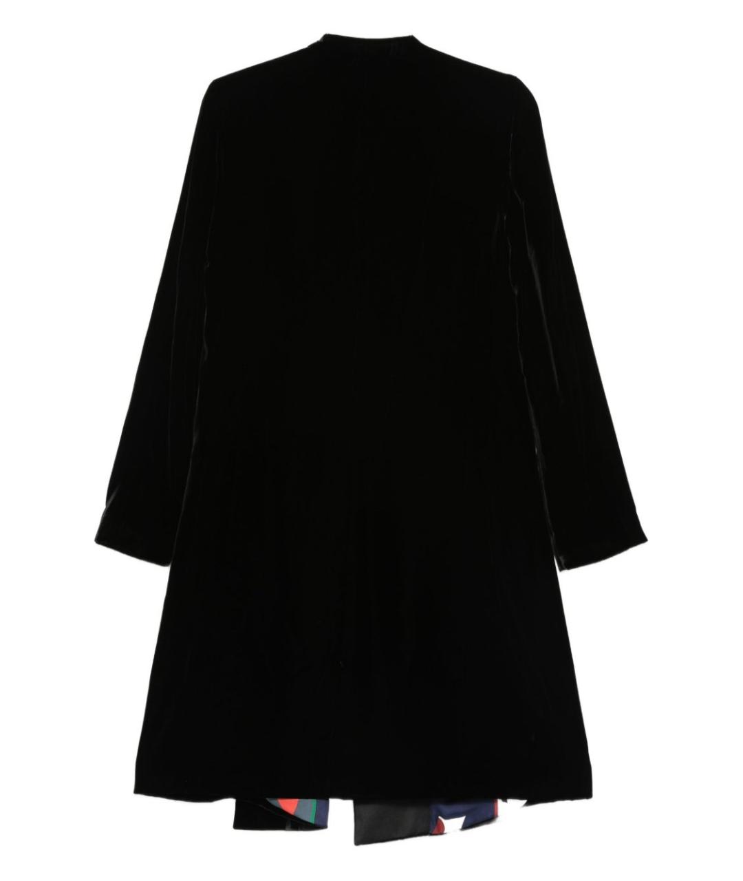 EMPORIO ARMANI Черное вискозное пальто, фото 3