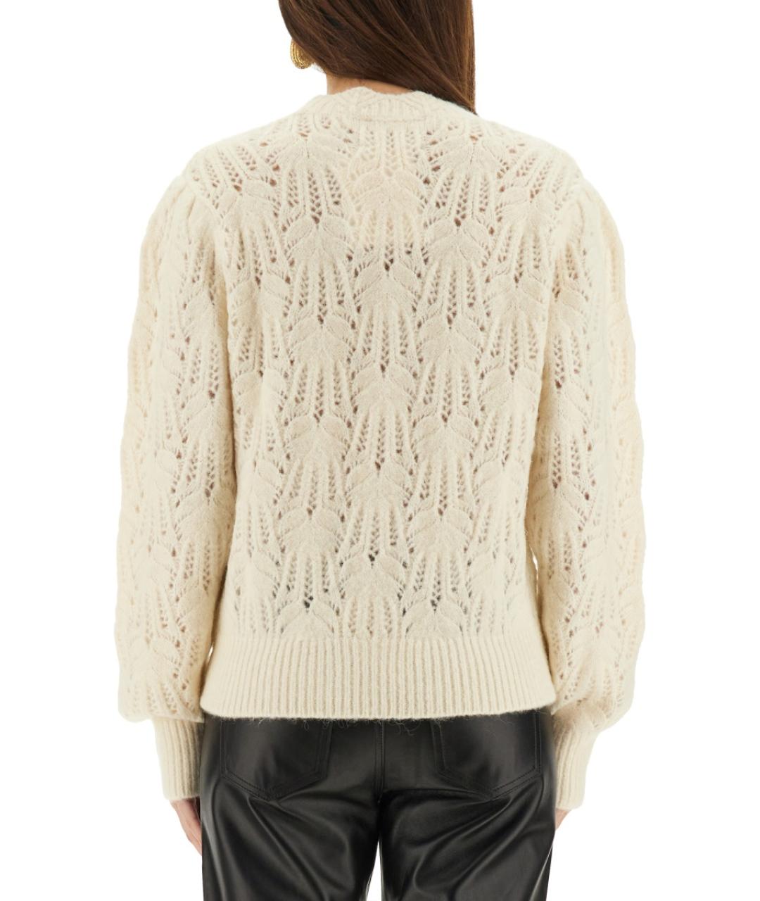 ISABEL MARANT ETOILE Белый шерстяной джемпер / свитер, фото 4