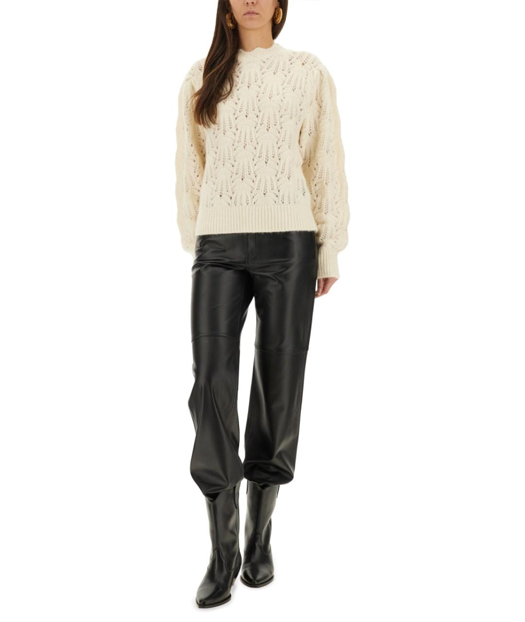 ISABEL MARANT ETOILE Белый шерстяной джемпер / свитер, фото 3