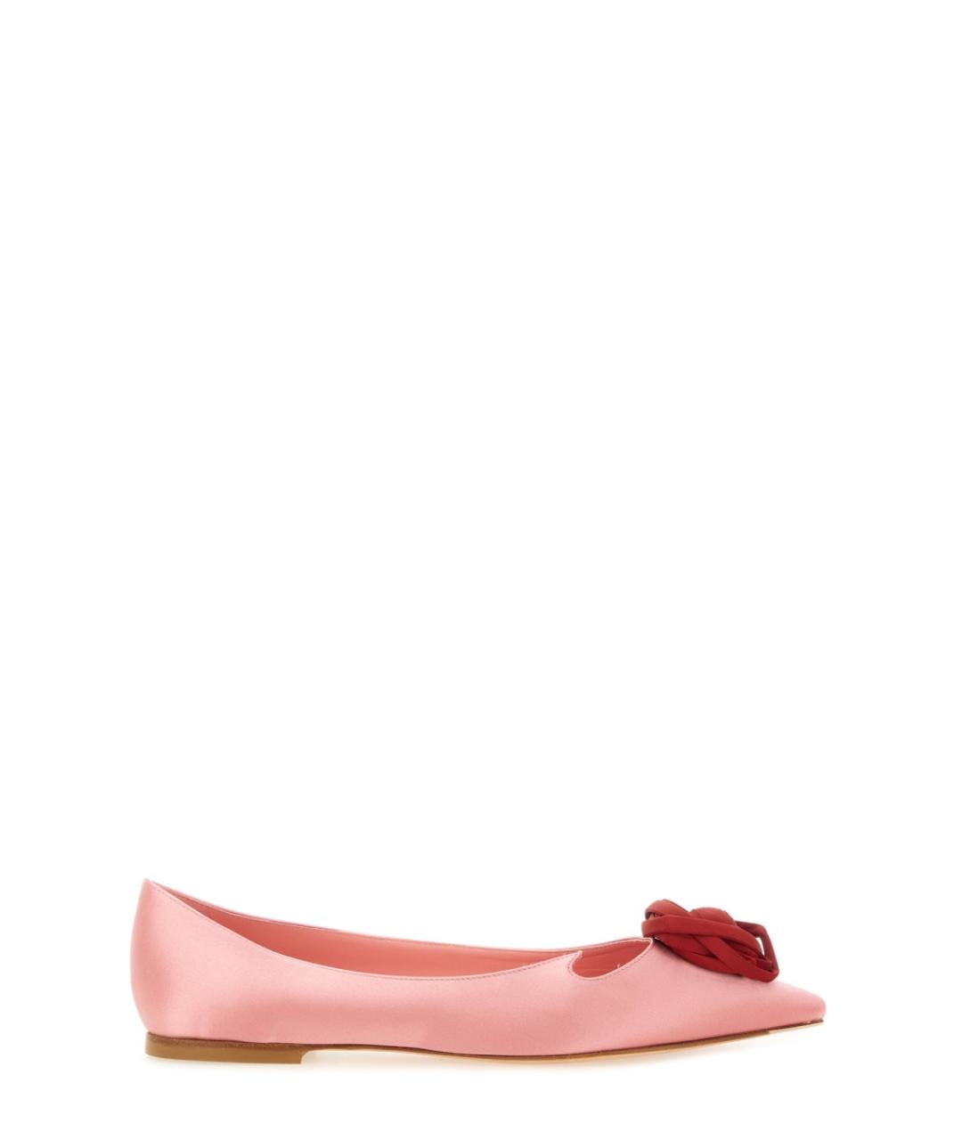 ROGER VIVIER Розовые синтетические балетки, фото 1