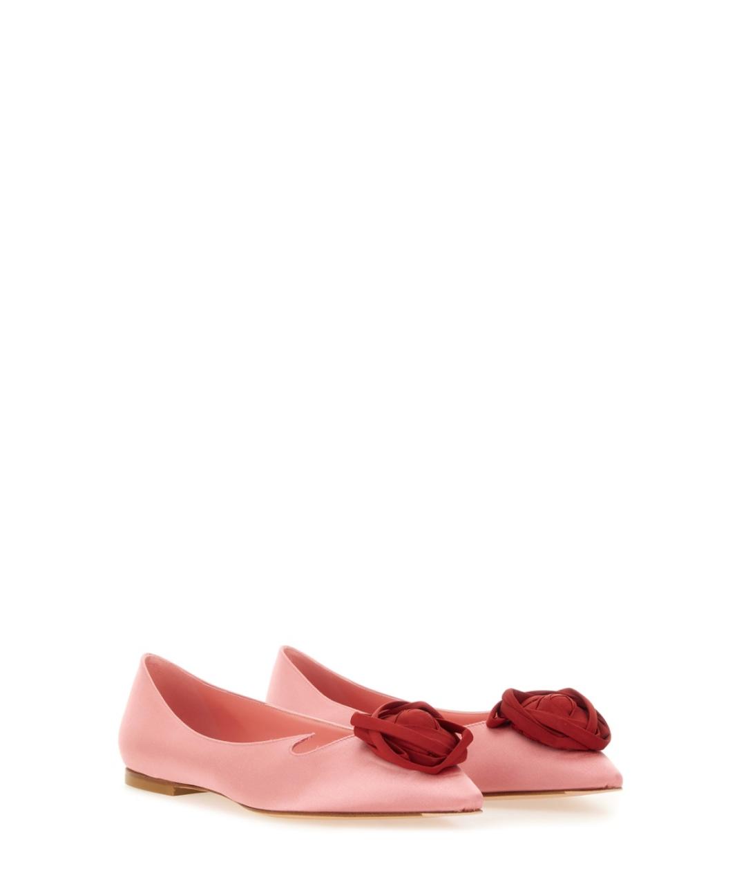 ROGER VIVIER Розовые синтетические балетки, фото 2