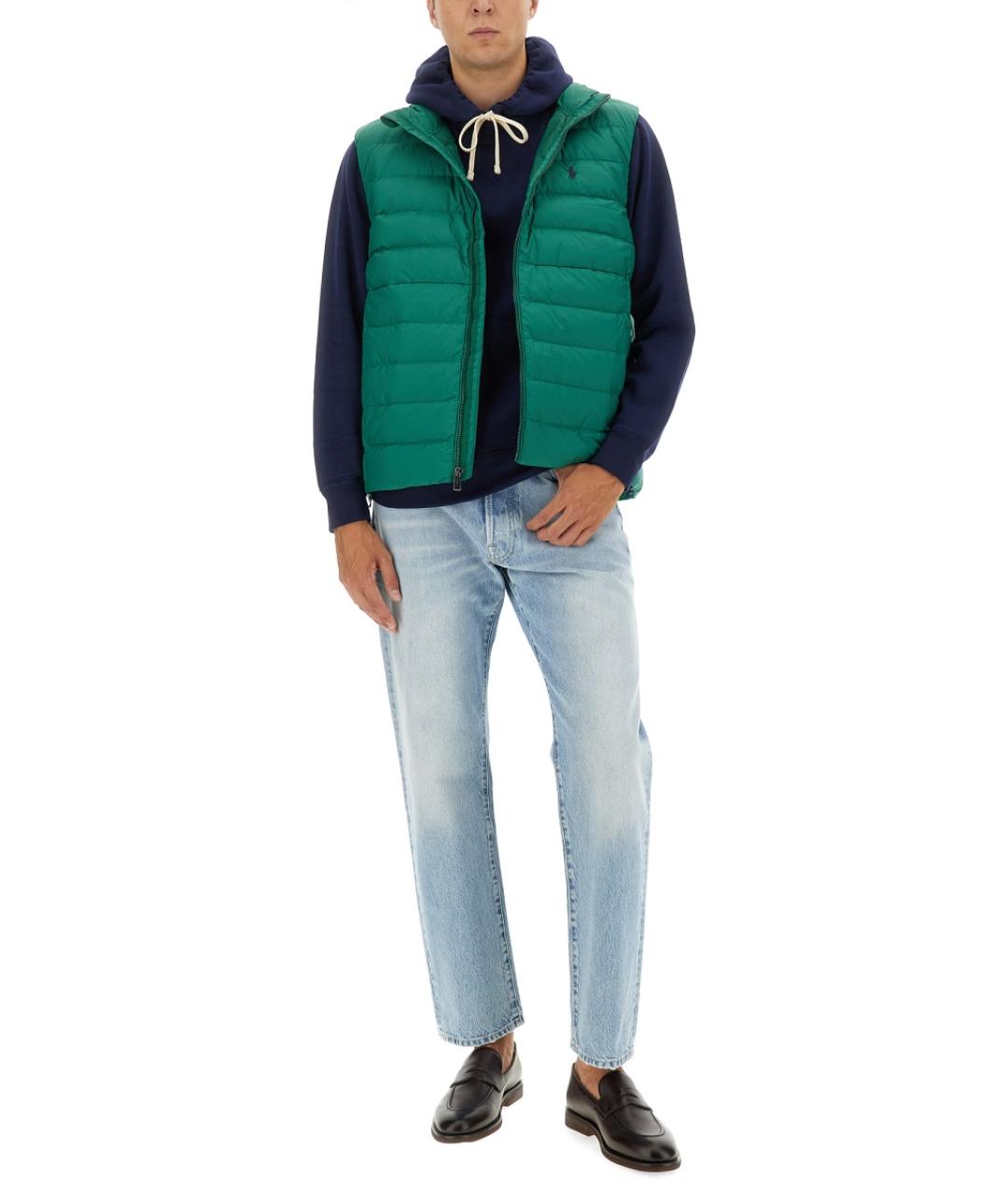 POLO RALPH LAUREN Зеленый полиэстеровый жилет, фото 3