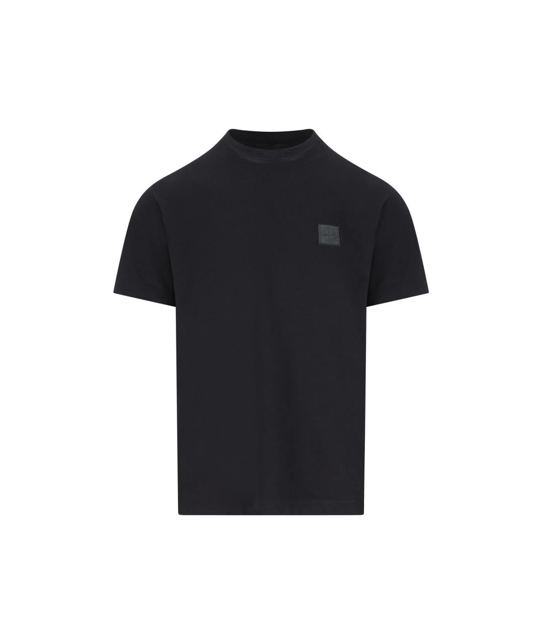 STONE ISLAND Синяя хлопковая футболка, фото 1