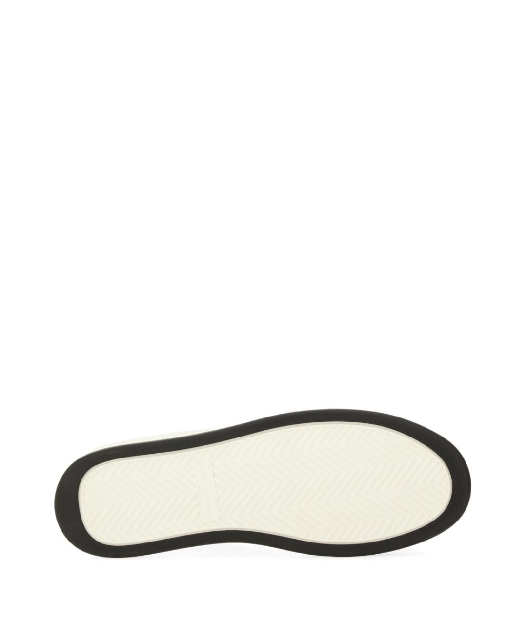 SAINT LAURENT Черные кожаные низкие кроссовки / кеды, фото 5