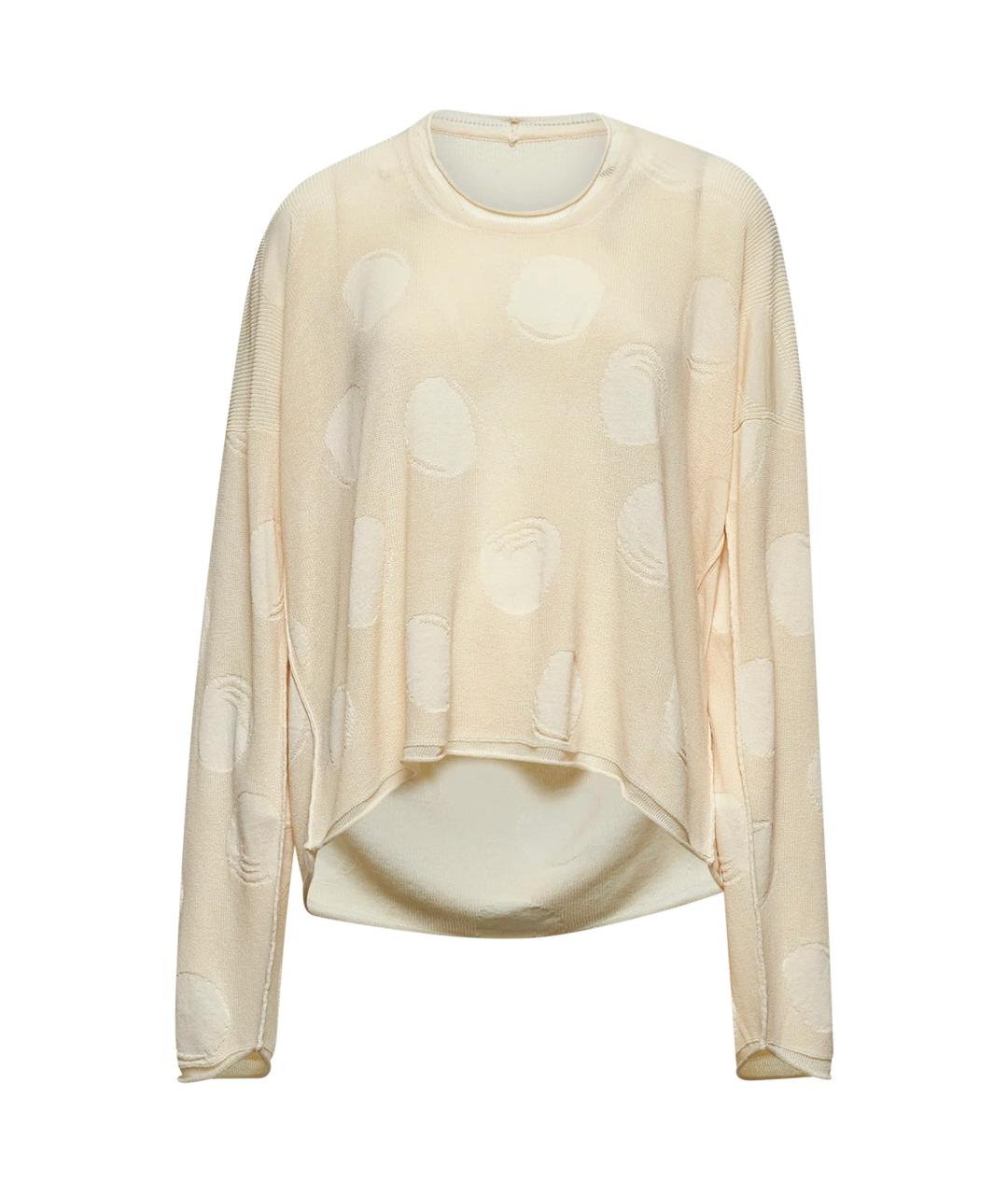 UMA WANG Белый хлопковый джемпер / свитер, фото 1