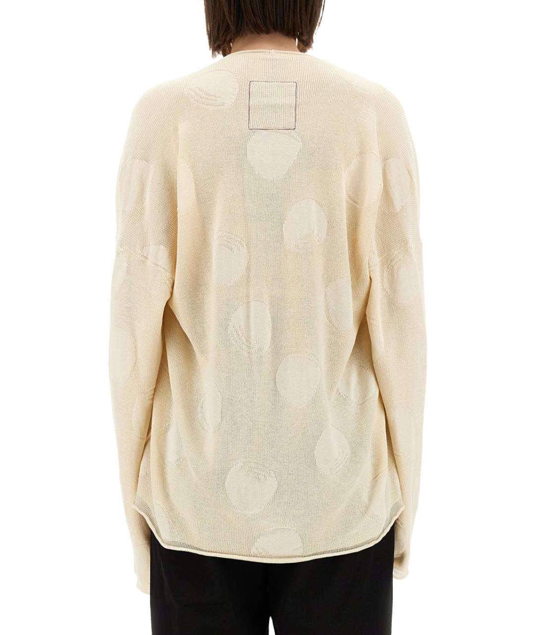 UMA WANG Белый хлопковый джемпер / свитер, фото 4