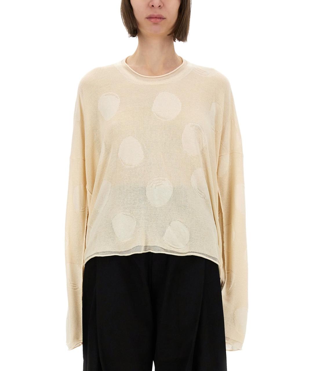 UMA WANG Белый хлопковый джемпер / свитер, фото 2