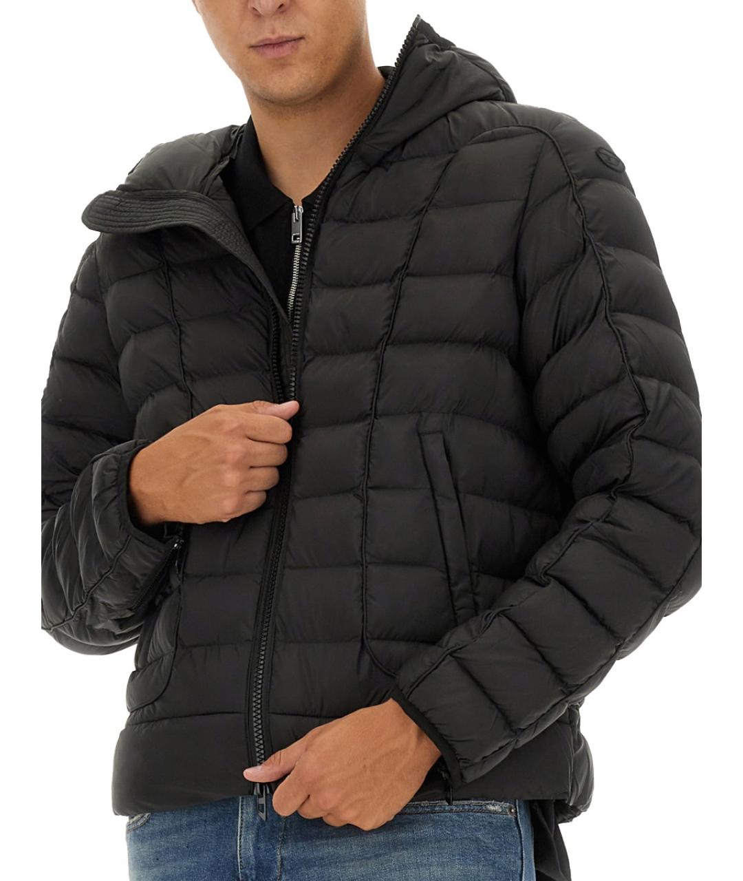 DIESEL Черная полиэстеровая куртка, фото 5