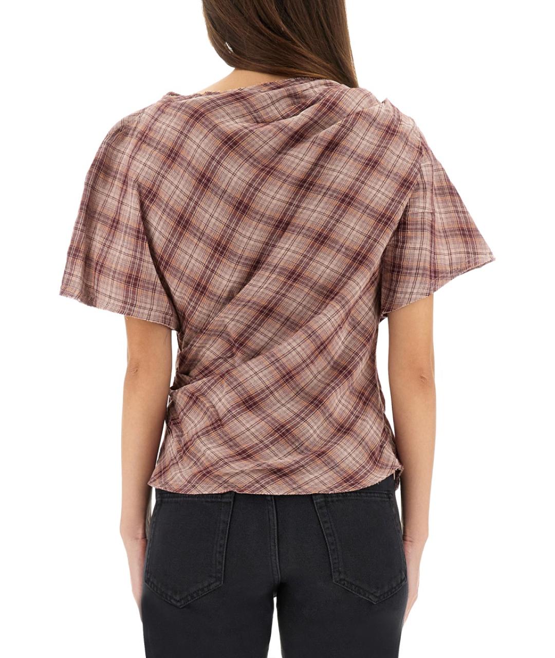 ISABEL MARANT ETOILE Розовая хлопковая футболка, фото 4