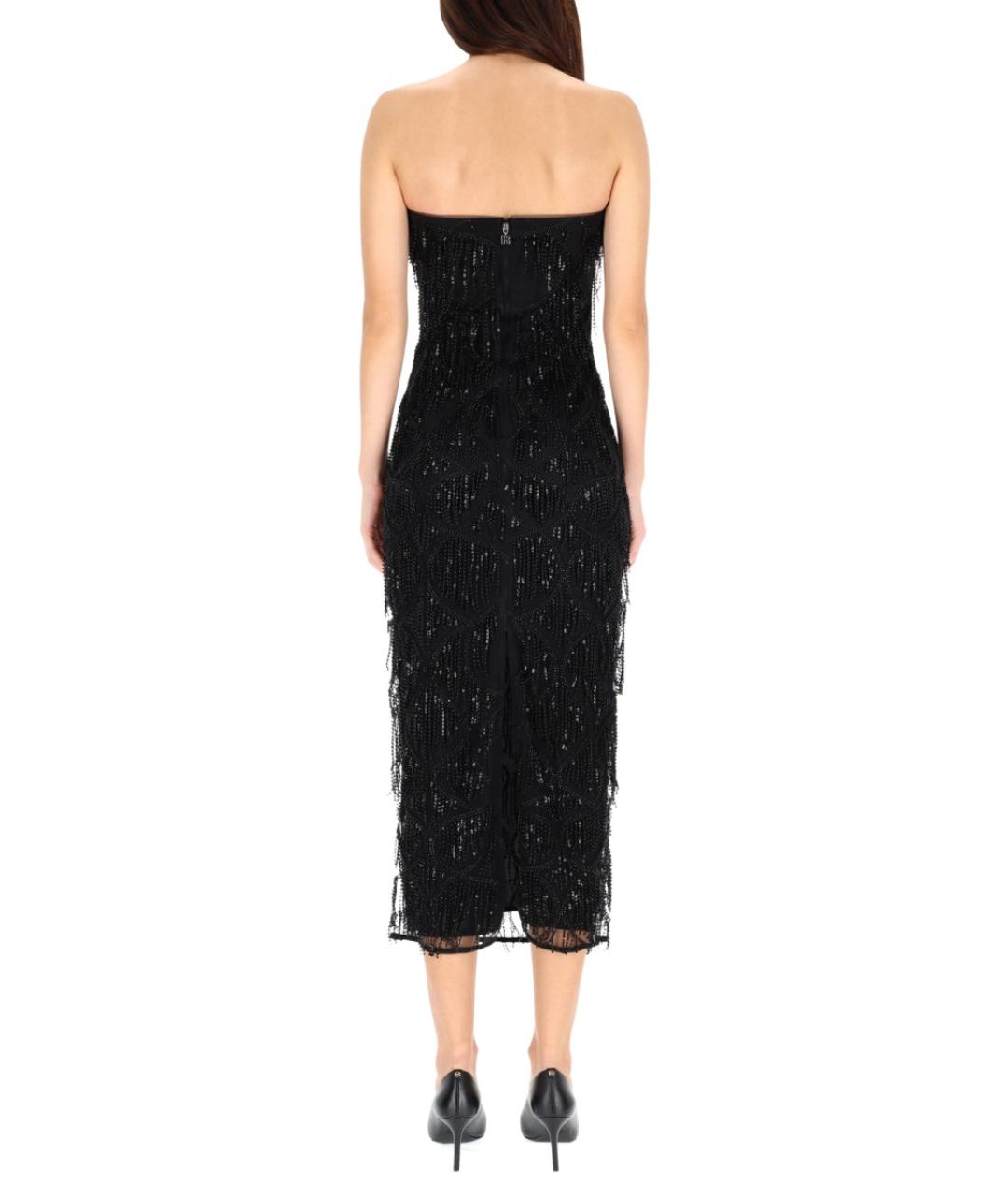 ROTATE Черное вискозное вечернее платье, фото 3