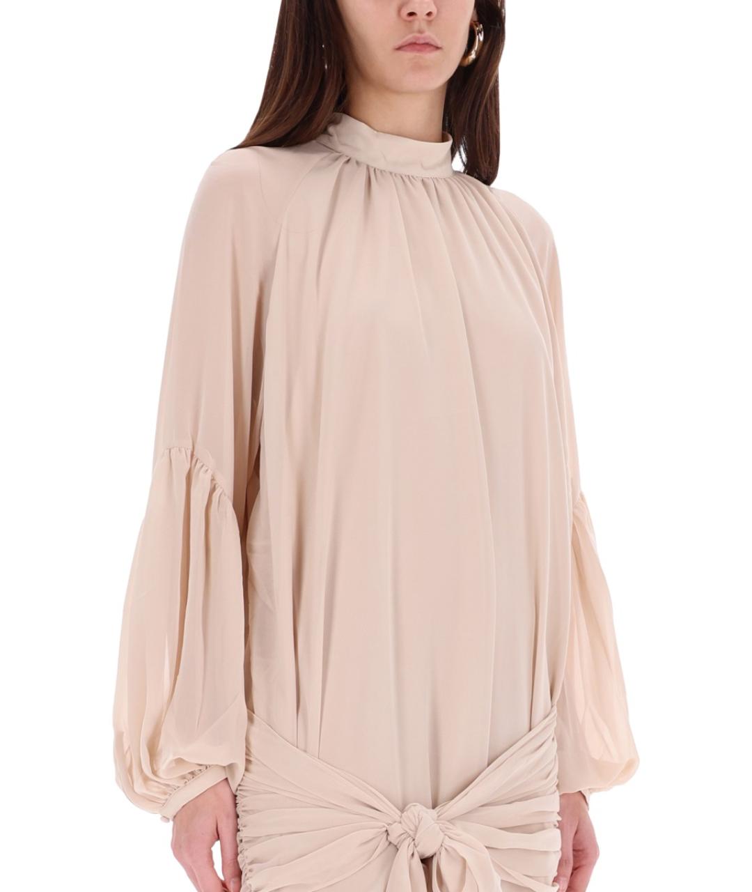 ROTATE Розовое полиэстеровое коктейльное платье, фото 4