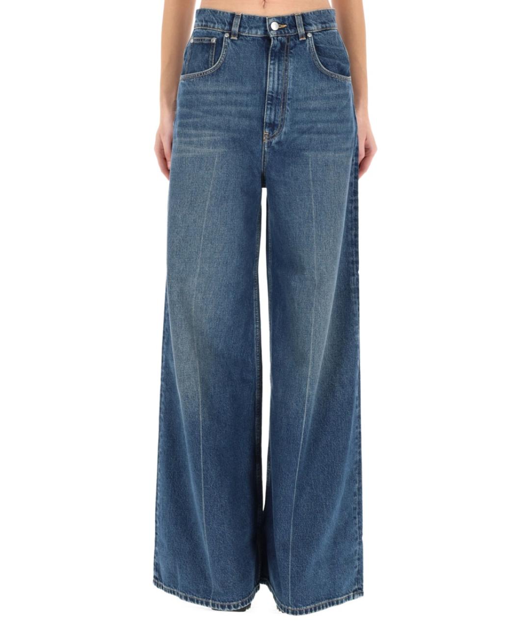 STELLA MCCARTNEY Синие хлопковые прямые джинсы, фото 2