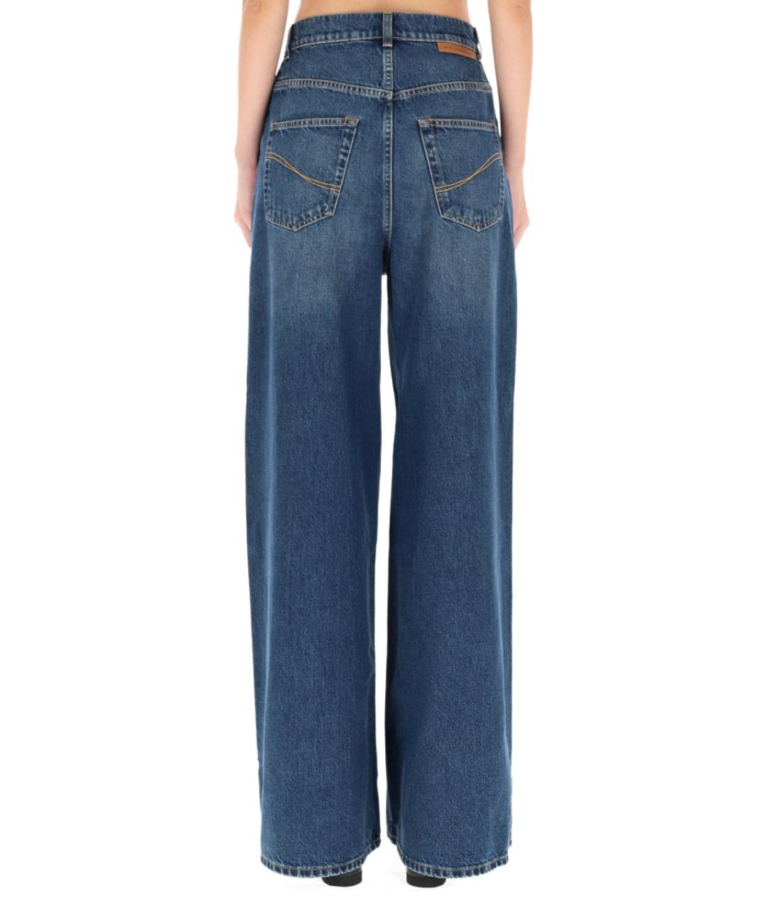 STELLA MCCARTNEY Синие хлопковые прямые джинсы, фото 5