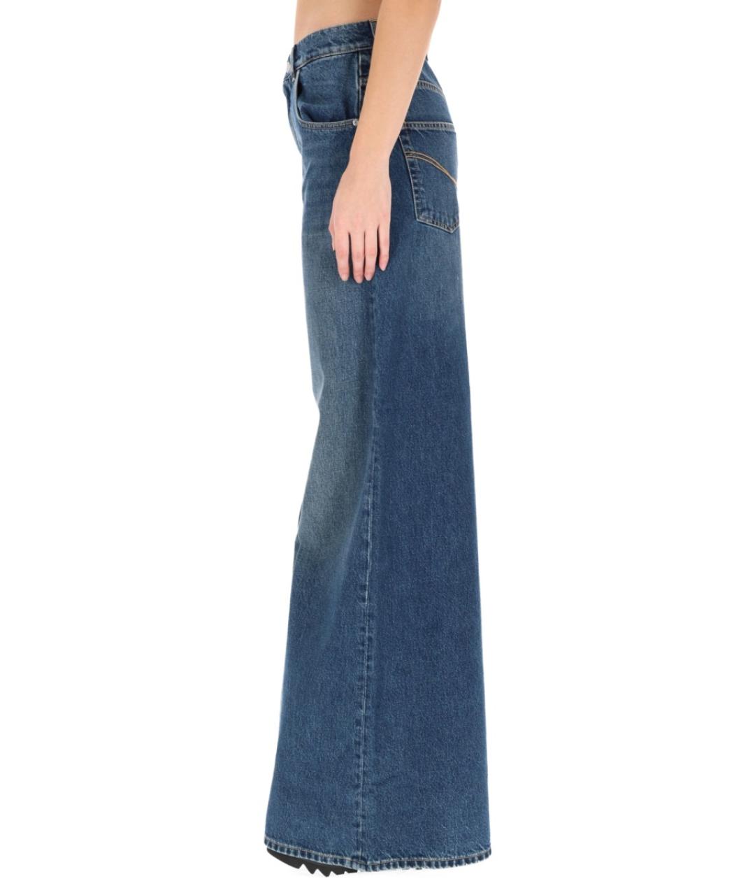 STELLA MCCARTNEY Синие хлопковые прямые джинсы, фото 4