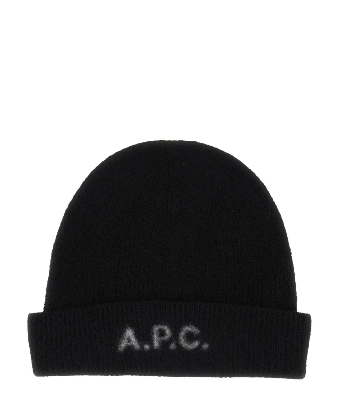A.P.C. Черная шерстяная шапка, фото 1