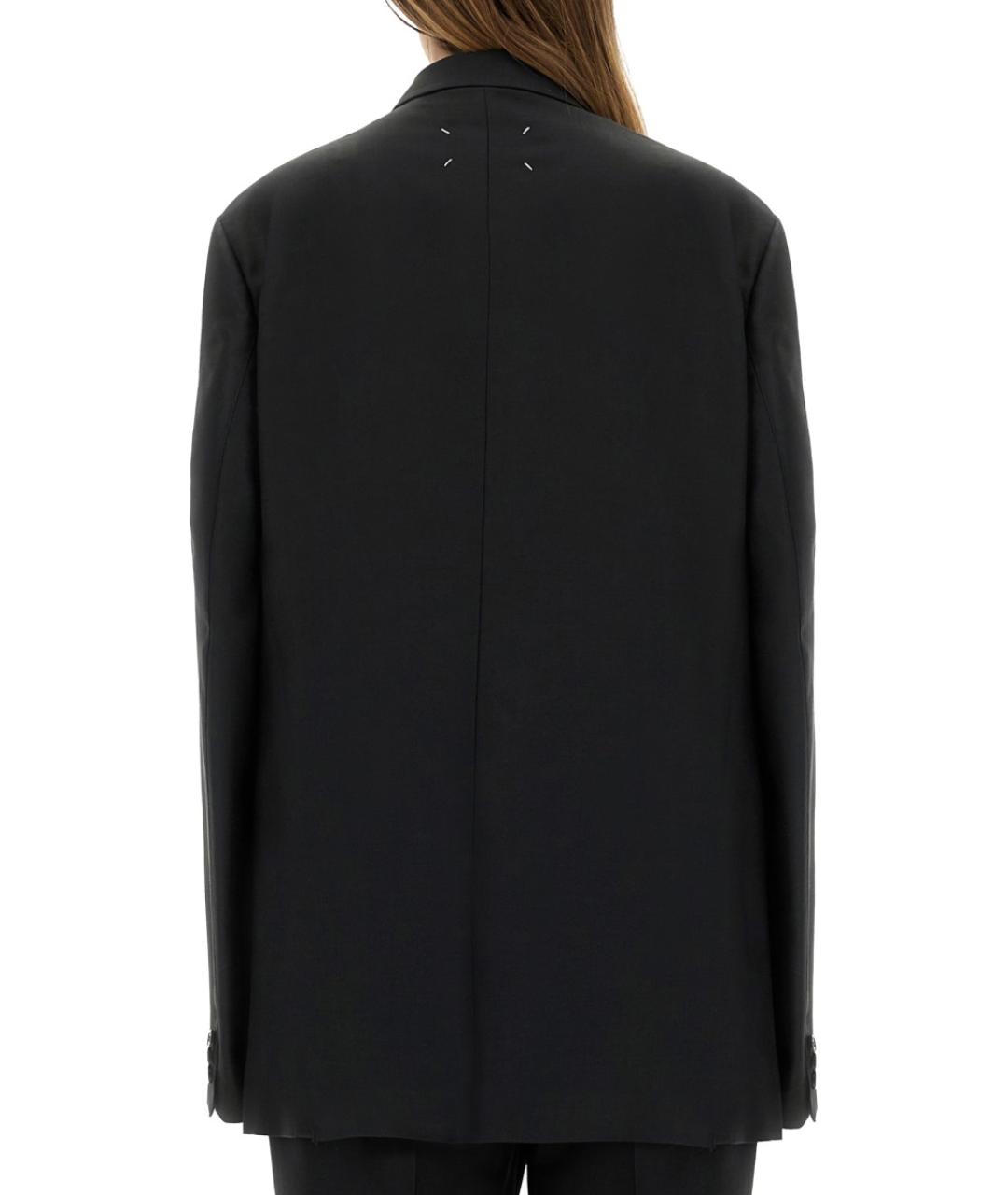 MAISON MARGIELA Черный шерстяной жакет/пиджак, фото 4