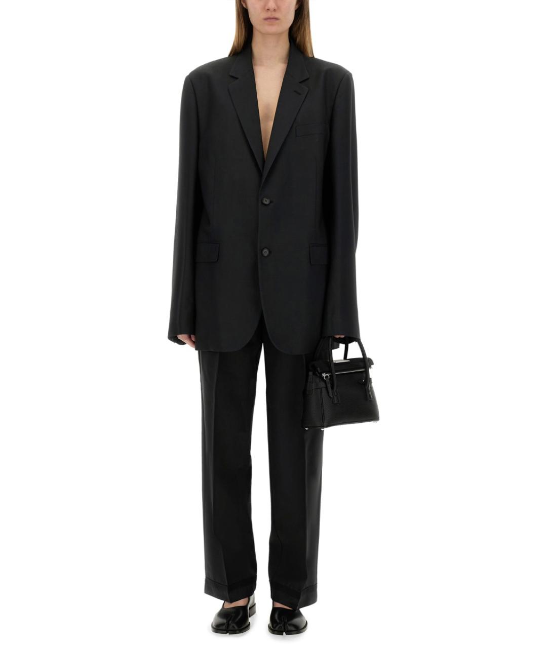 MAISON MARGIELA Черный шерстяной жакет/пиджак, фото 3