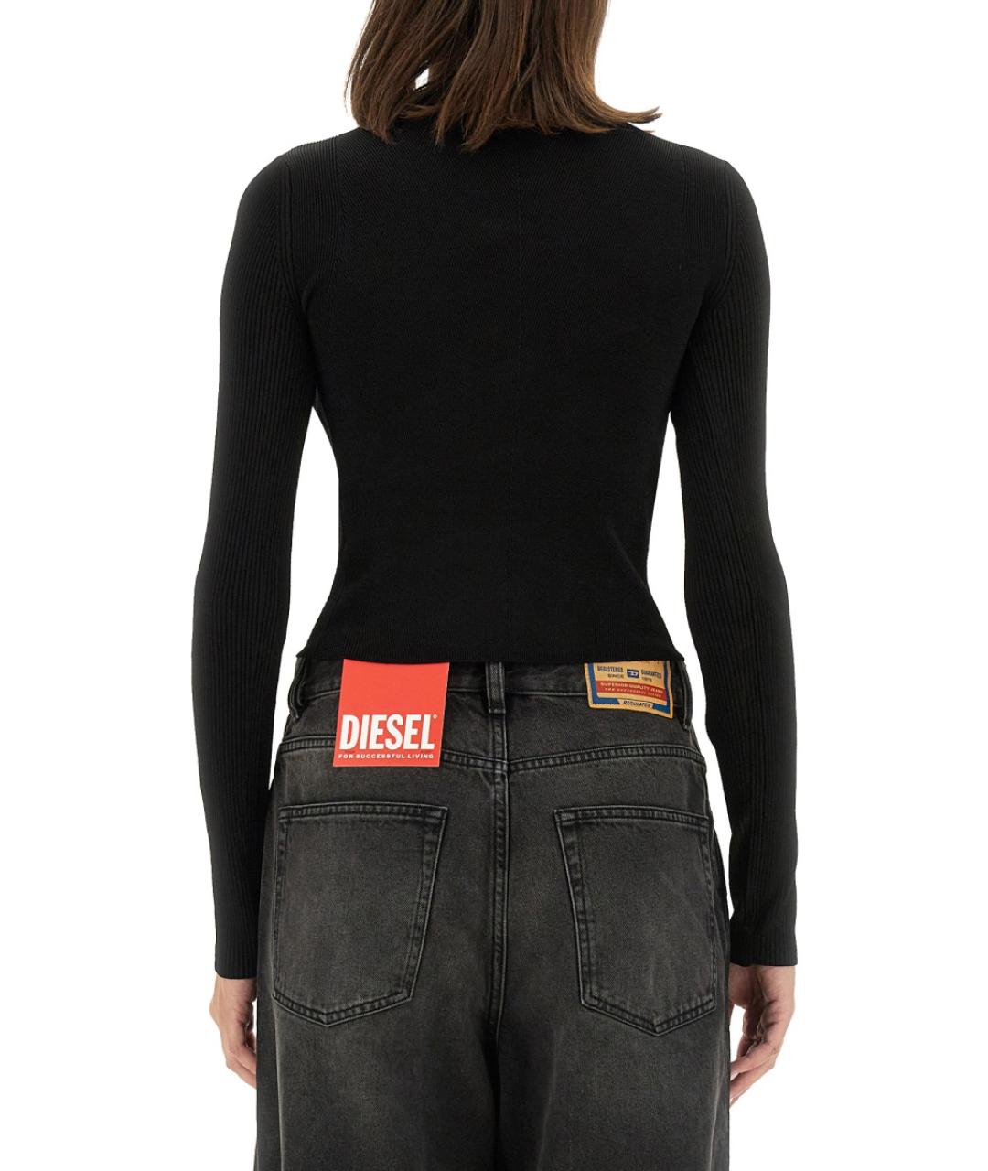 DIESEL Черная вискозная блузы, фото 4
