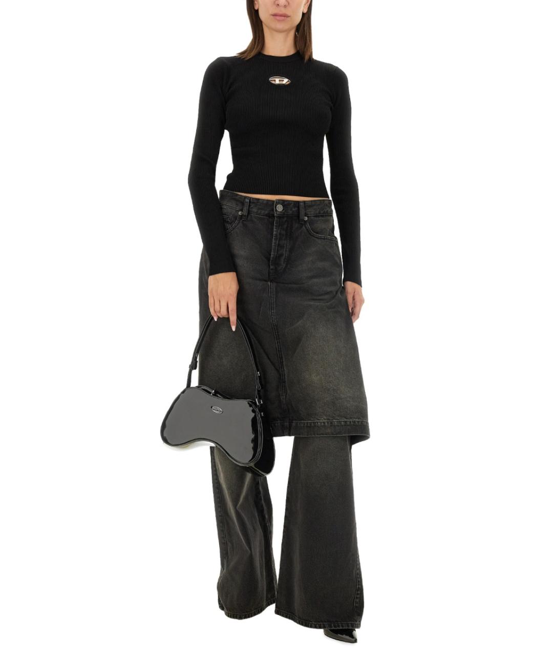 DIESEL Черная вискозная блузы, фото 3