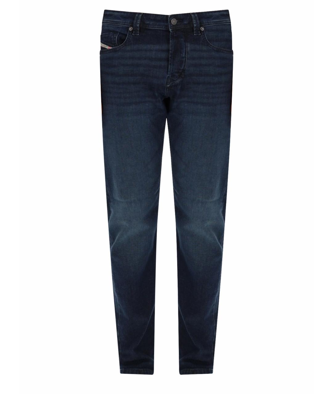 DIESEL Темно-синие хлопковые прямые джинсы, фото 1