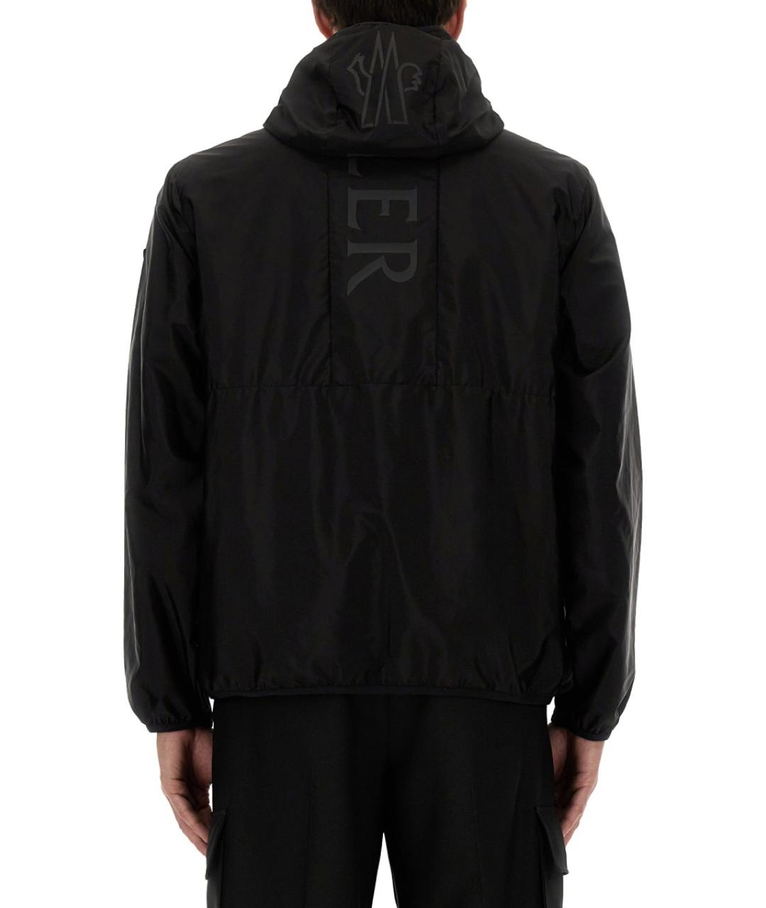 MONCLER Черная полиамидовая куртка, фото 4