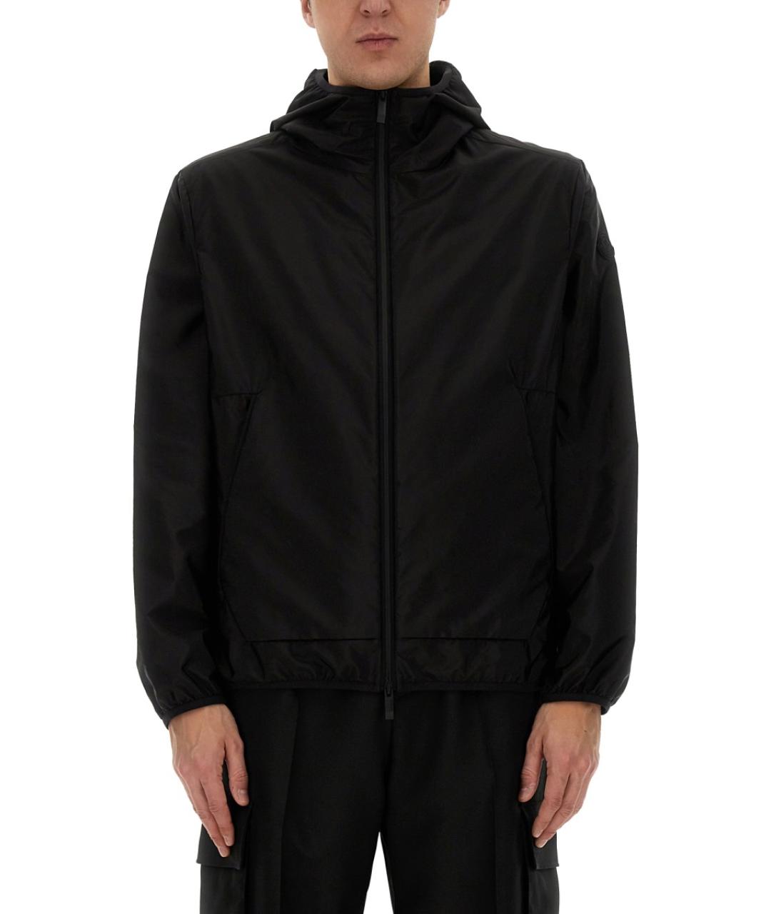 MONCLER Черная полиамидовая куртка, фото 2