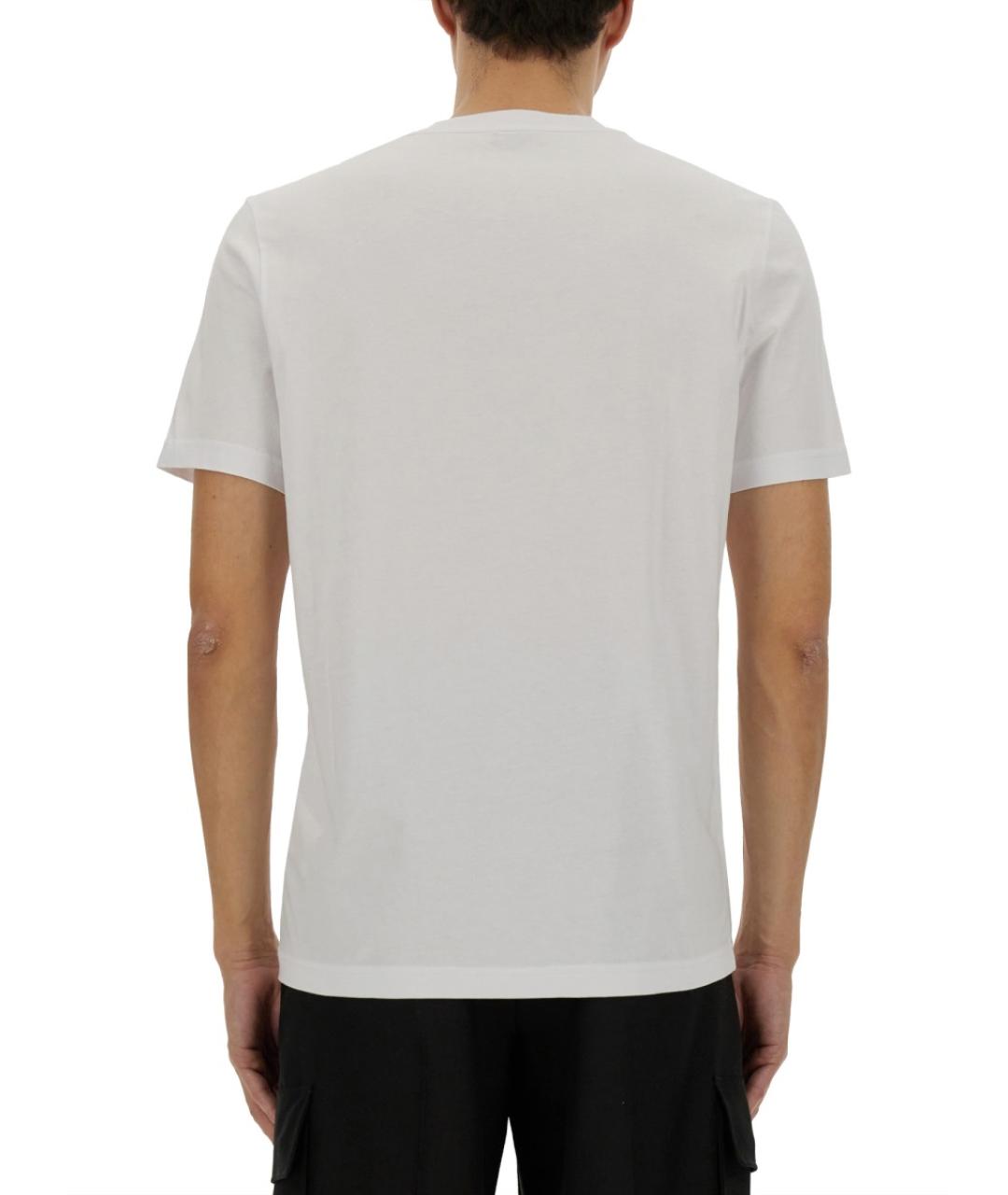 MONCLER Белая хлопковая футболка, фото 4