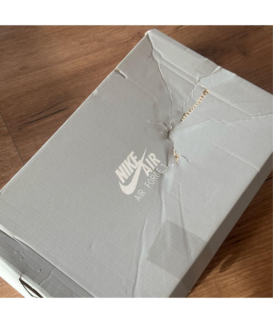 NIKE Черные кожаные кроссовки, фото 4