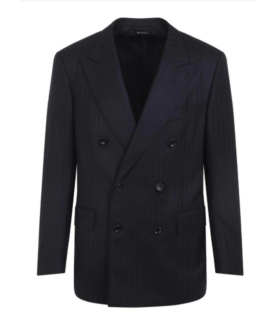 TOM FORD Синий шерстяной пиджак, фото 1