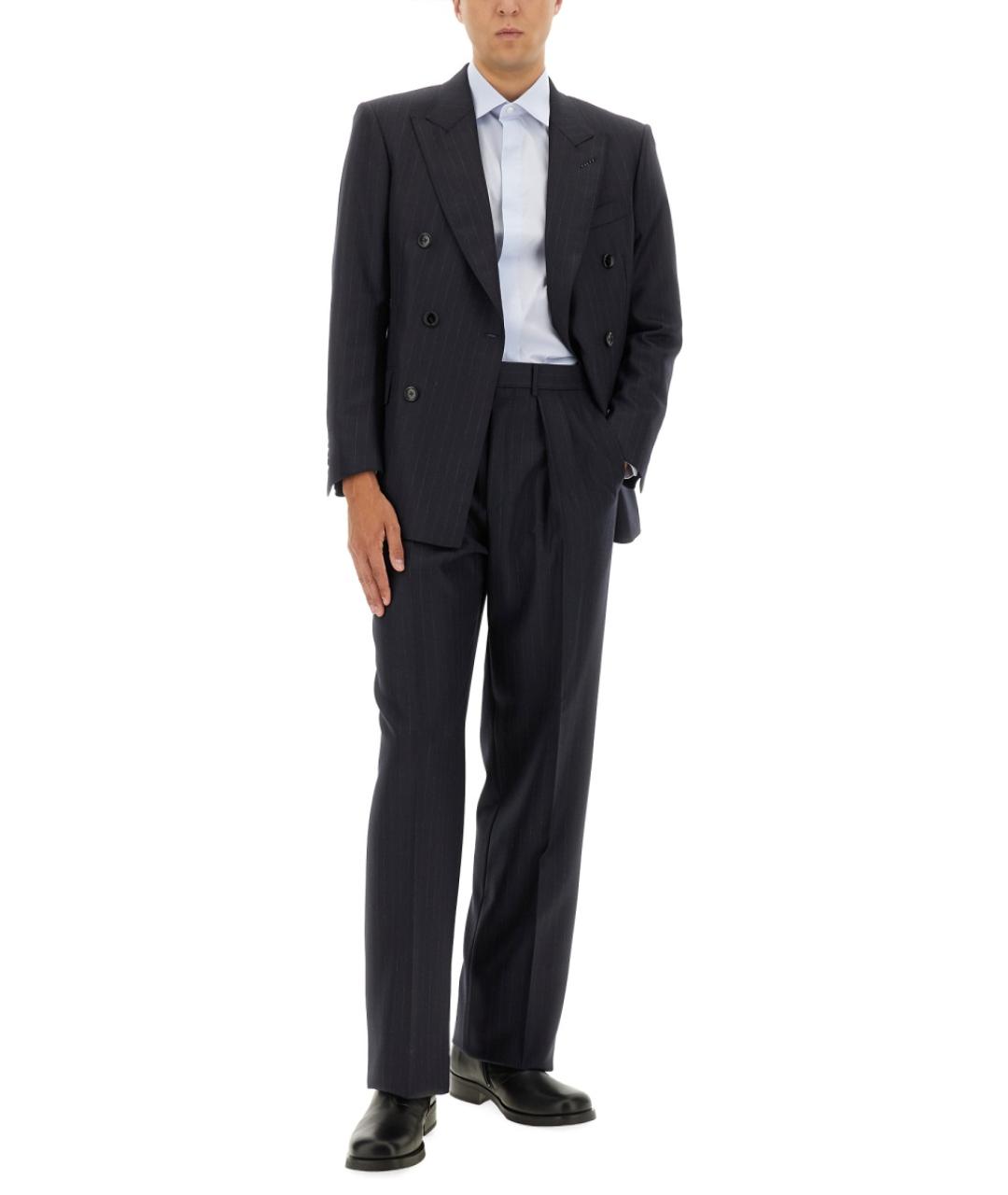 TOM FORD Синий шерстяной пиджак, фото 3