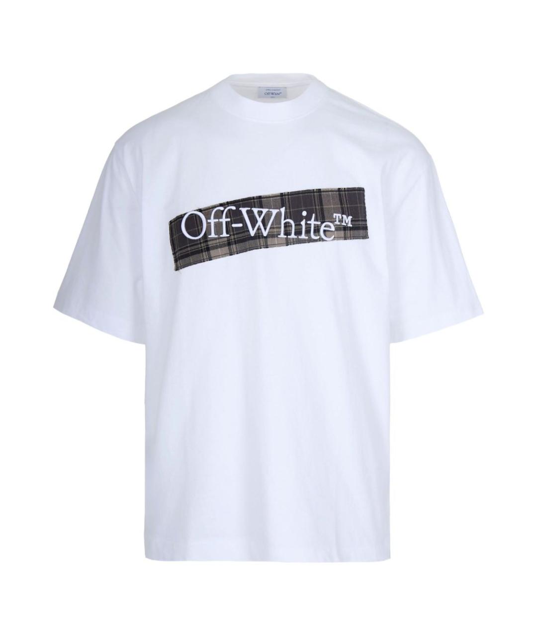 OFF-WHITE Белая вискозная футболка, фото 1