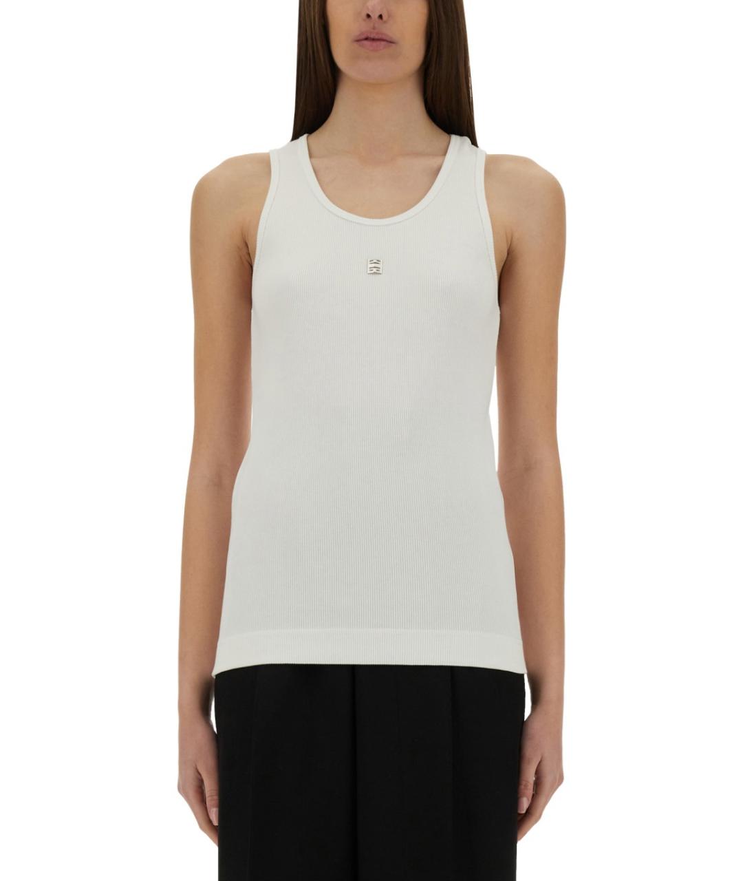 GIVENCHY Белая хлопковая блузы, фото 2