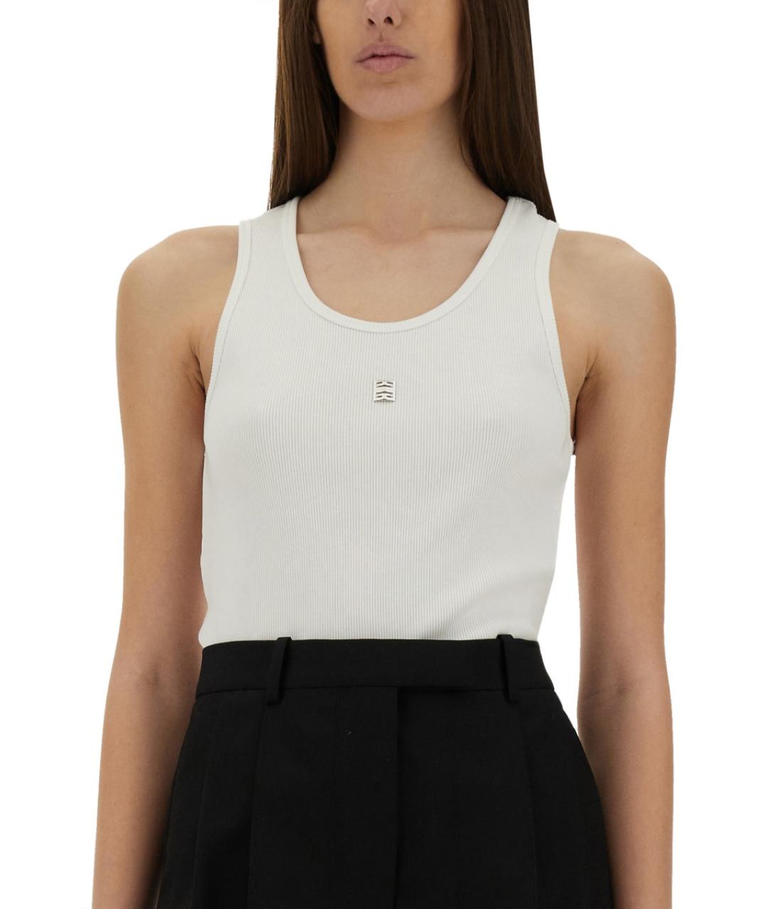 GIVENCHY Белая хлопковая блузы, фото 5