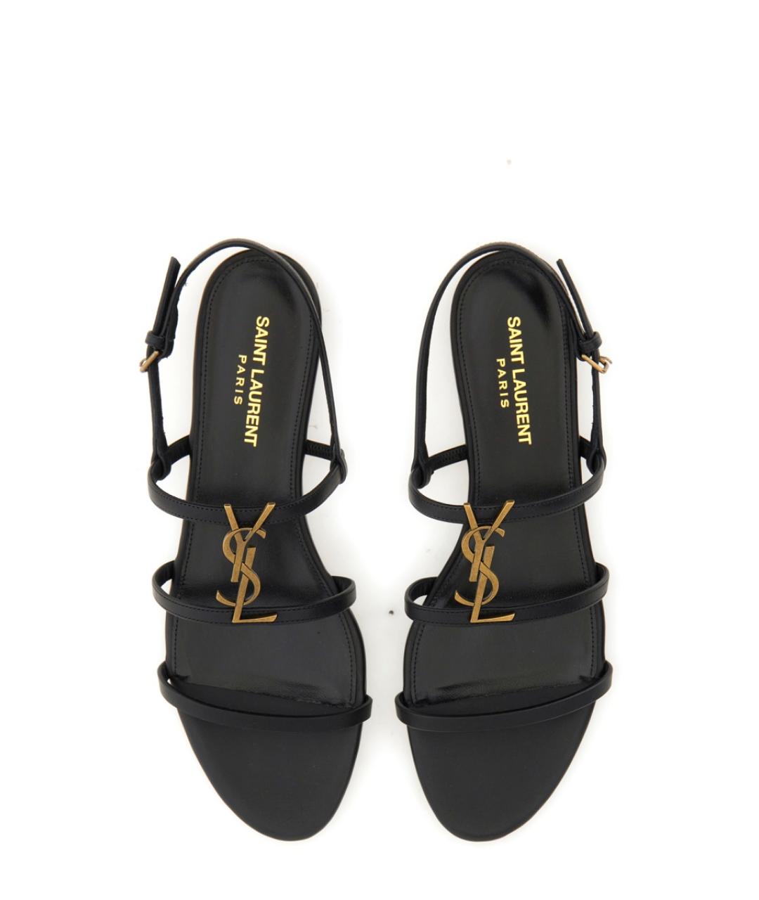 SAINT LAURENT Черные сандалии, фото 6