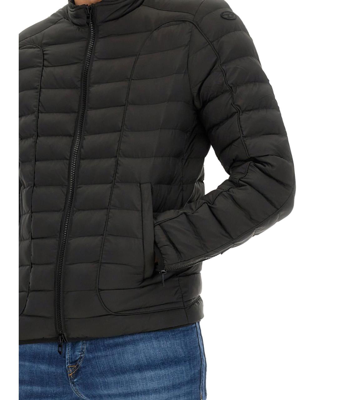 DIESEL Черная полиэстеровая куртка, фото 3